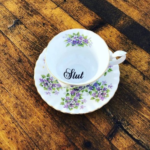 dagr-the-norse-shaman:snootyfoxfashion:Vulgar Teacup &...