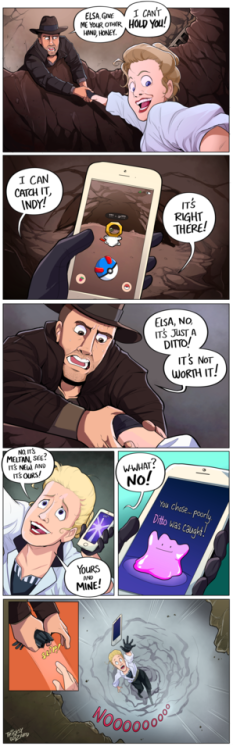 tricksywizard:Catch and Release: An Indiana Jones/Pokemon Go...