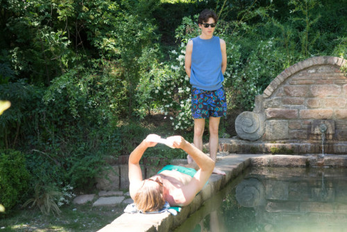 cmbyn-bts:“The fountain/trough in which Elio and Oliver bathe...