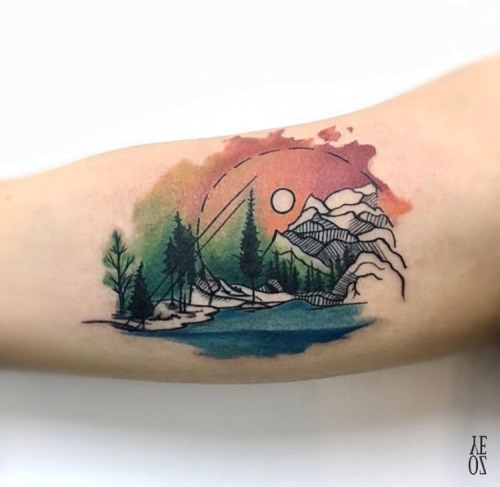 mountain tattoo on Tumblr