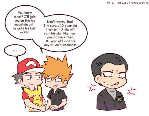 rainyazurehoodie:How I believe Team Rainbow Rocket bosses will...