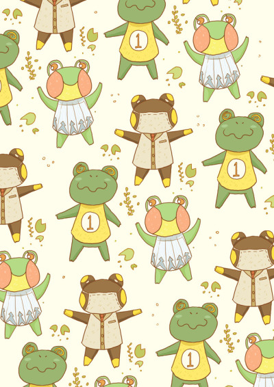 Frog Aesthetic Background - gabrielle-monde