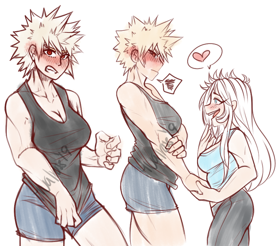 Katsuki Bakugou Scenarios Surprise Girlfriend