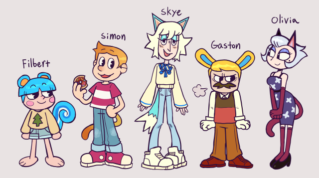 Wanted to do gijinkas of some of my villagers in my town