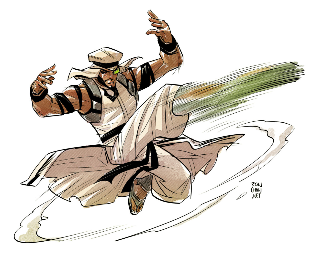 Sketch of Rashid, from Street Fighter V! Still learning to draw with my Lenovo Miix 700. The pressure feels great, but I’m having a hard to being very precise with it, so I thought I’d stick to loose...