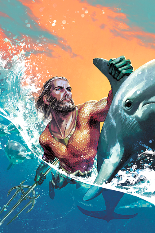 kickassdcladies:Aquaman #31 & #32 Variant Covers by Joshua...