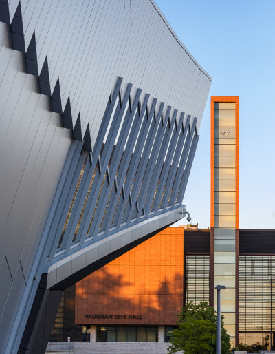 designismymuse:<br /><br />Vaughan Civic Centre Resource Library<br />Architects- ZAS ArchitectsLocation- Toronto, CanadaSource- designboom<br />The library is a transformative space aiming to empower local residents of all ages and demographics and most of all, dedicated to community learning, gathering, creating and celebration.<br />*for design inspiration, follow @designismymuse <br />