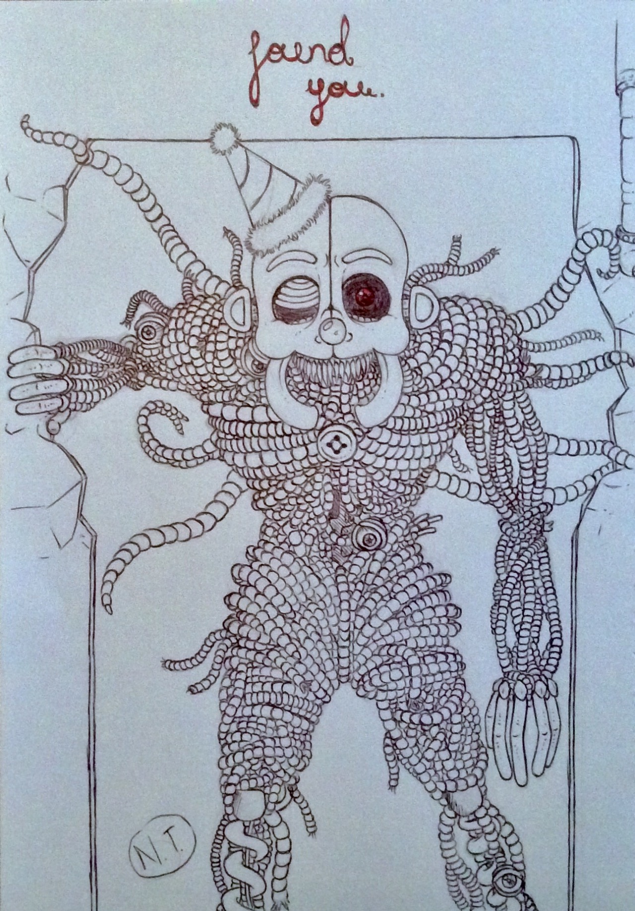 Welcome To The Kaiju Cave Practising Drawing Ennard Mainly