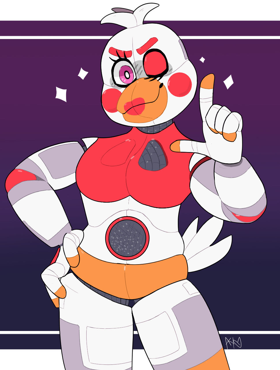 Pixilart - funtime chica by XcX