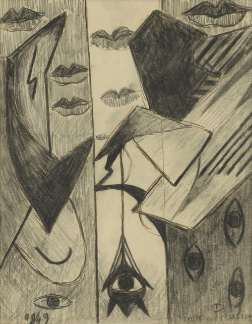 thunderstruck9:Francis Picabia (French, 1879-1953), Les lèvres...