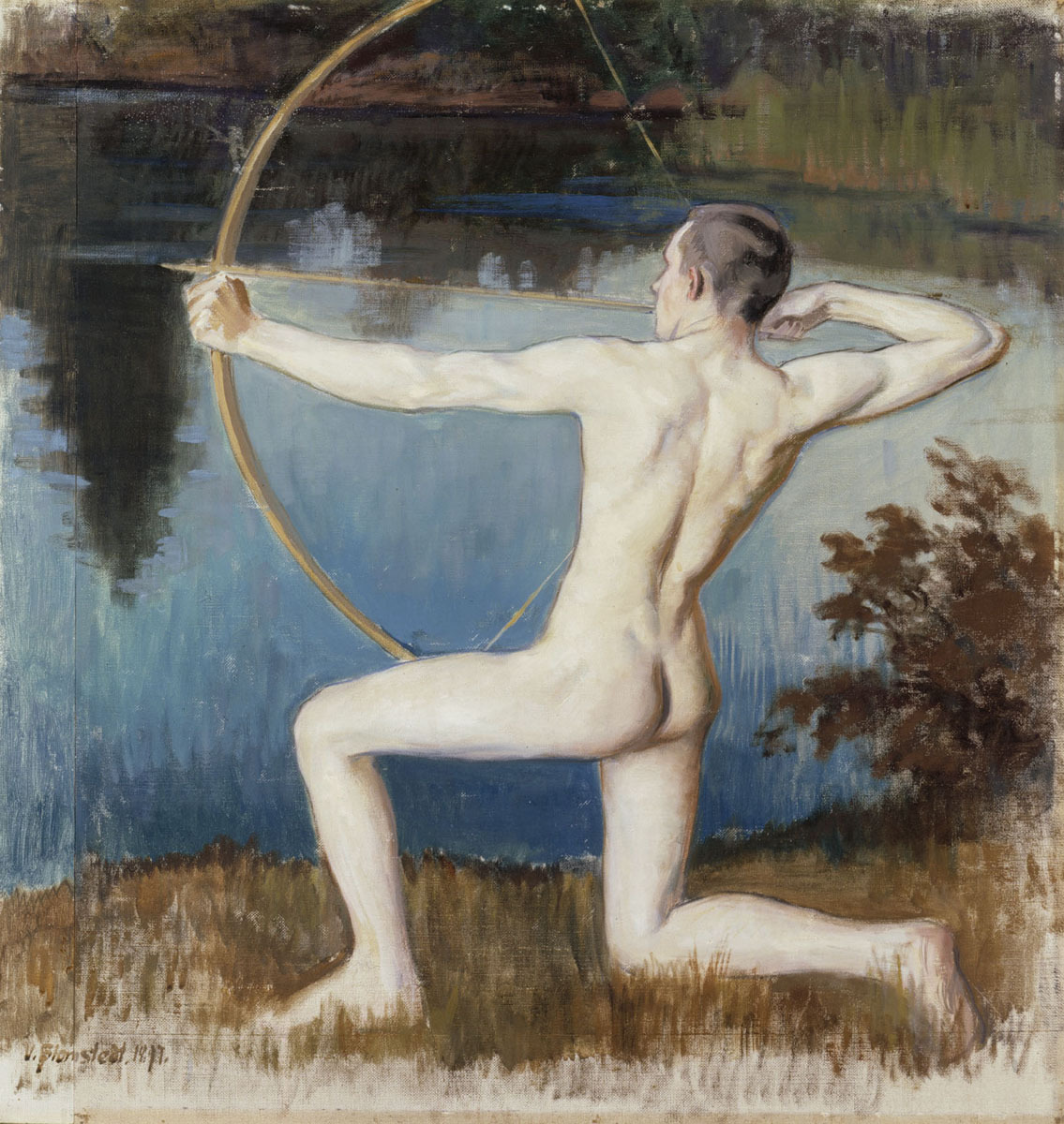 privatecabinetstuff:
â€œ VÃ¤inÃ¶ Blomstedt
Archer (1897)
Finnish National Gallery
â€