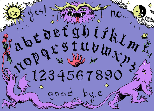 quick messy spirit board