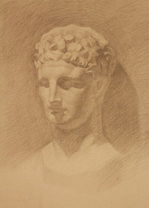 Hermes (the son of Zeus and Maia), pencil, 2012