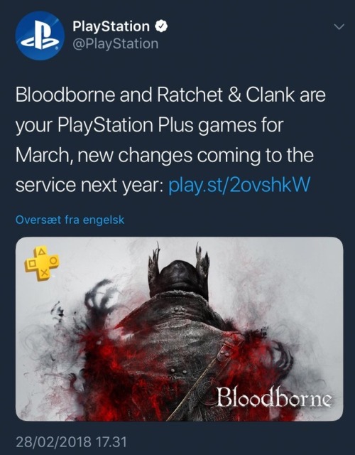 vetisx:jolder:If you haven’t played Bloodborne yet, March is...