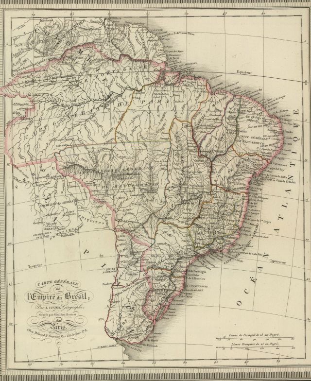 Carte Générale De L'empire Du Brésil   General Map - Maps On The Web