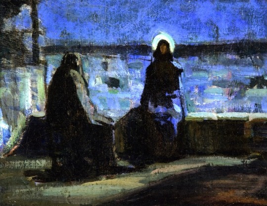 Study for Nicodemus Visiting Jesus, 1899, Henry Ossawa Tanner