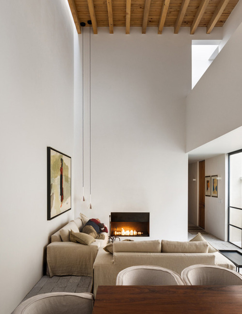 home interiors living room beams fireplace