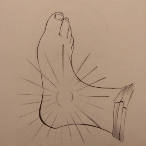 inktober weak ankle foot feet joints pain inktober2018 drawing lineart mine