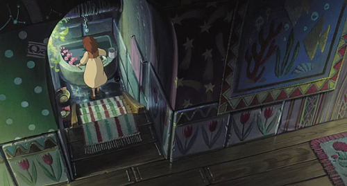 cinemamonamour:Ghibli Houses - The Borrowers’ House in Arrietty...