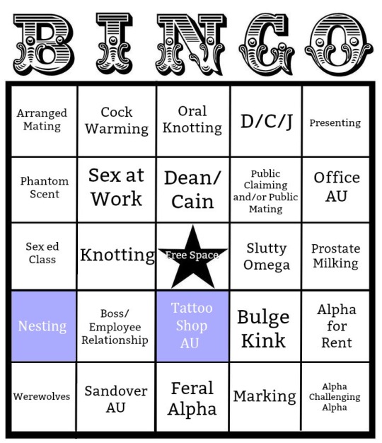 Supernatural Abo Bingo 18 Mscaptainwinchester Rons Pigwidgeon Supernatural Archive Of Our Own