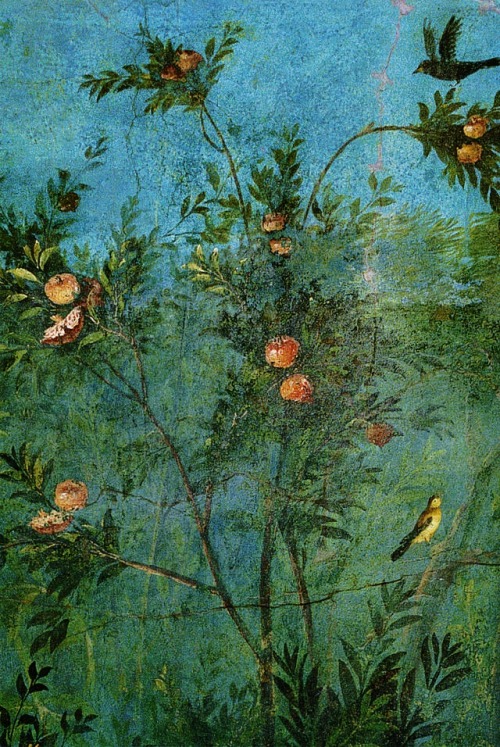 last-of-the-romans:The Painted Garden of the Villa of Livia....