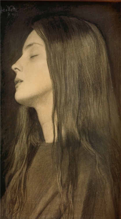 gladtoknowcha:Douleur by Antoon van Welie, 1895