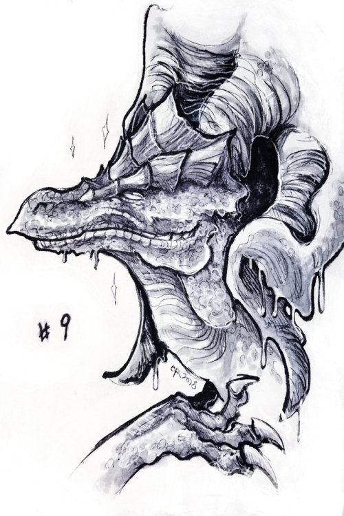 caliethehuntress:Inktober day 9 - kulve taroth...