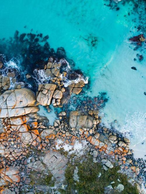 earthporn:Bay of Fires, Tasmania from Above [900x1200][OC] by:...