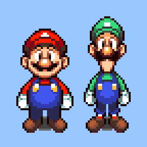 Mike Tona Art & Animation - attempt at making mario & luigi game ...