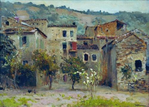 artist-levitan:In the Vicinity of Bordiguera, in the North of...