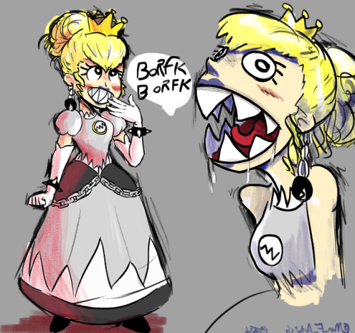 manfartwish:Peach-Chomp! careful, she does bite. 