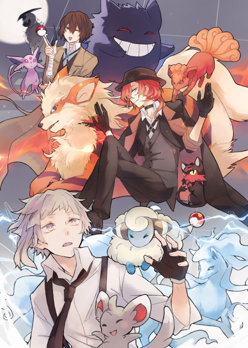 ryethe:my piece for the bsd AU illust book [이상한나라의 스트레이독스] in...