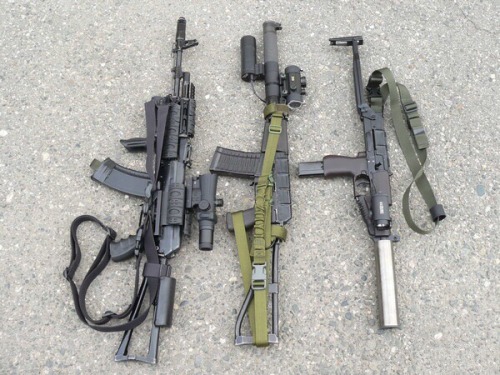 gunsm1th:SOBR set…Top photo: GM-94, KS-23M, KS-K 18.5, SR-2...