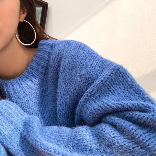 streetstyleplatform:Bershka loose knit sweater in...