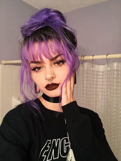 Lilac Buns Hairstyle Tumblr