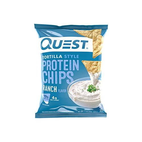 Quest Nutrition Tortilla Style Protein Chips, Ranch, Baked, 1.1 Ounce (Pack of 12)