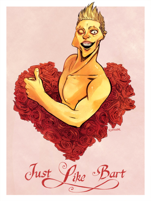 sjmillerart:A valentine for that special Bart