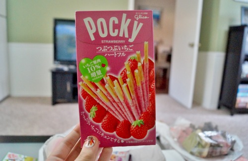 quality mine pocky japanese candy strawberry
