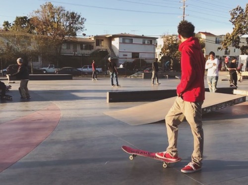 Skater in Red, Los Angeles