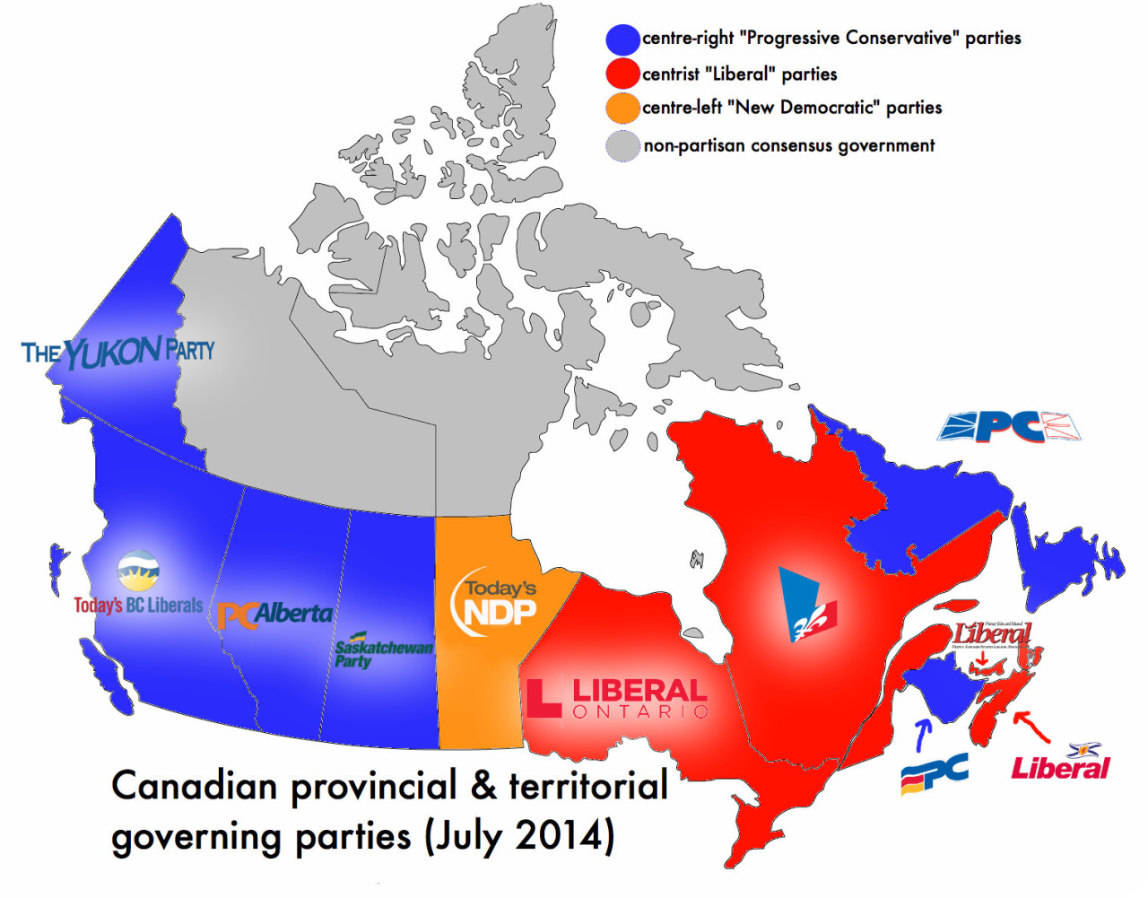 governing-political-parties-in-canadian-provinces-maps-on-the-web