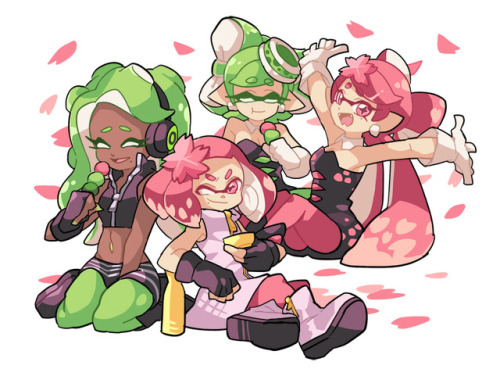 gomigomipomi:Some old Splatfest themed doodles that I didn’t get...