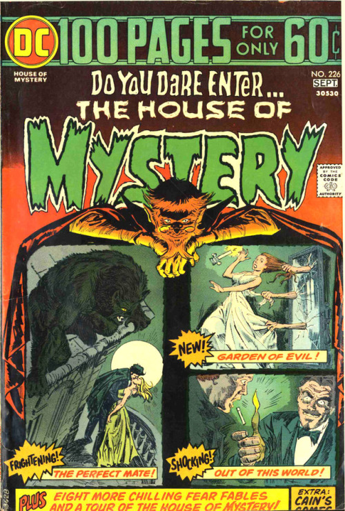 comicbookcovers:The House Of Mystery #226, September 1974,...