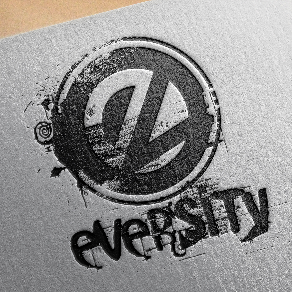 Logo design for local rock band Eversity...