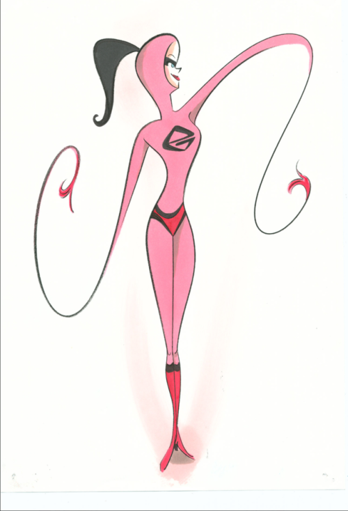 catedavid:Elastigirl concept arts, from The Incredibles.