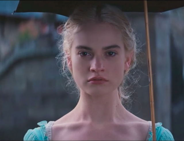 Everything Cinderella - Lily James as Ella in the deleted scene "Mourning"...