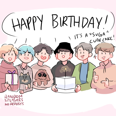 randomsplashes:a birthday surprise for yoongi! 