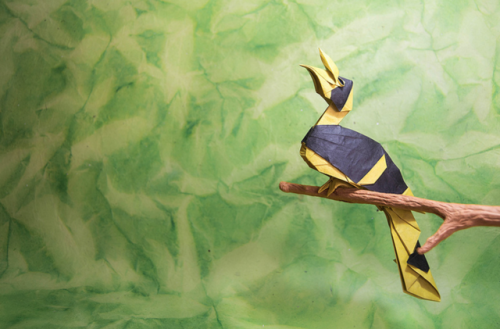 seraphica:Origami birds - folded by Gonzalo [flickr]