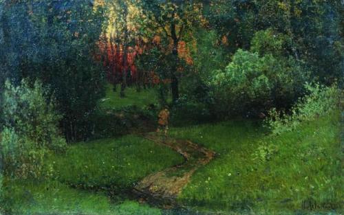 Trail in the forest, Isaac LevitanMedium:...
