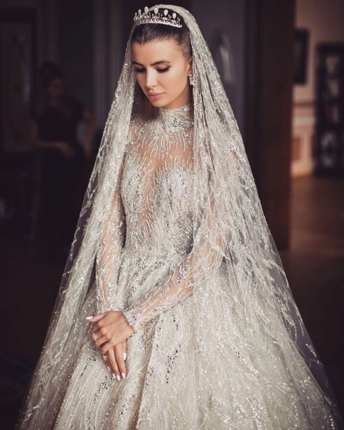 This Zuhair Murad wedding dress is out of this world.