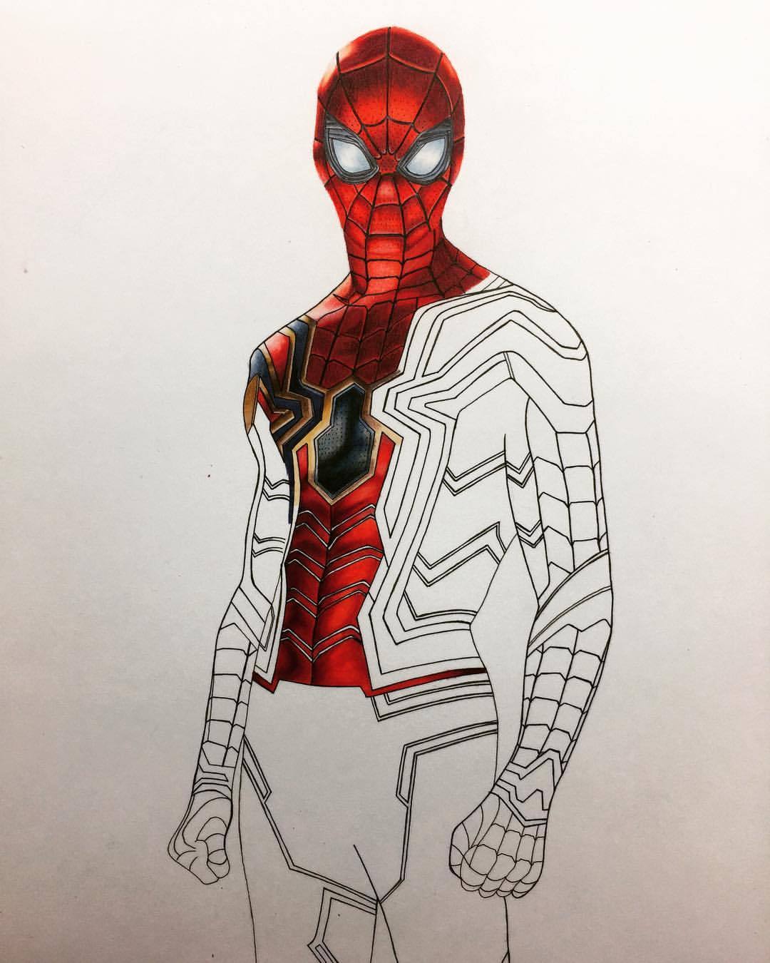 The Art Gear Guide — Completed a bit more of this Iron Spider-Man...